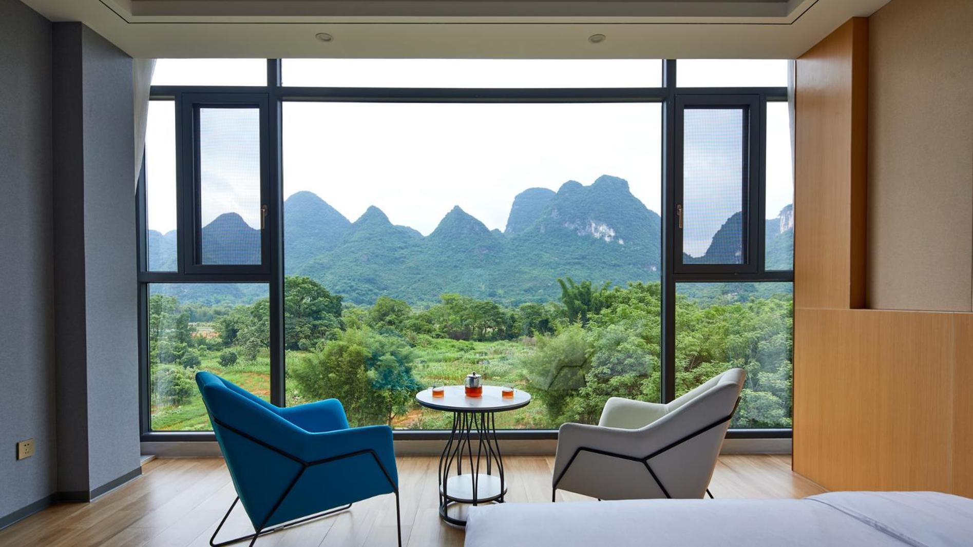 Yangshuo Fortune Lake Inn- One Way Free Pick Up From Airport Or Ts Over 3 Nights Esterno foto