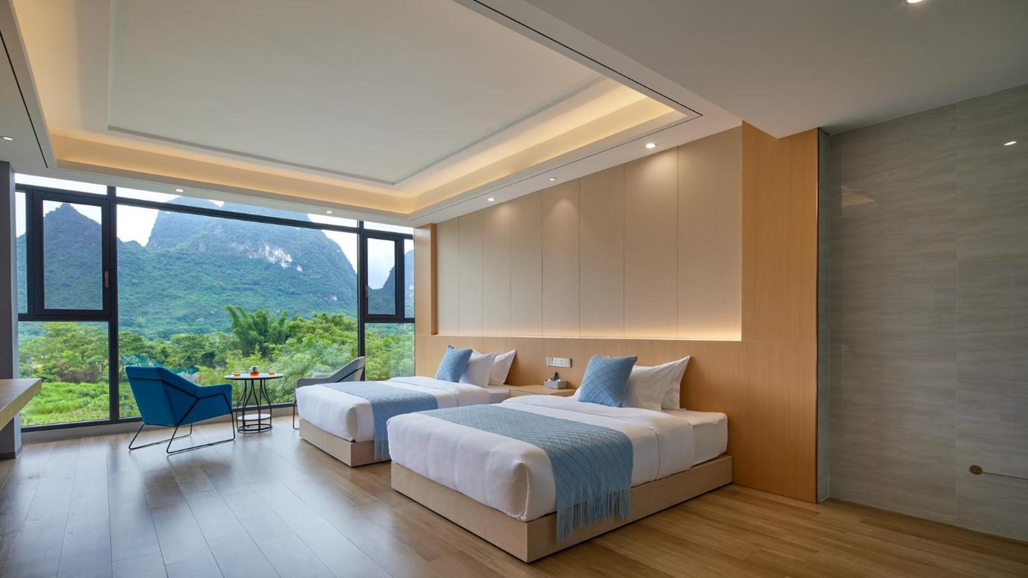 Yangshuo Fortune Lake Inn- One Way Free Pick Up From Airport Or Ts Over 3 Nights Esterno foto