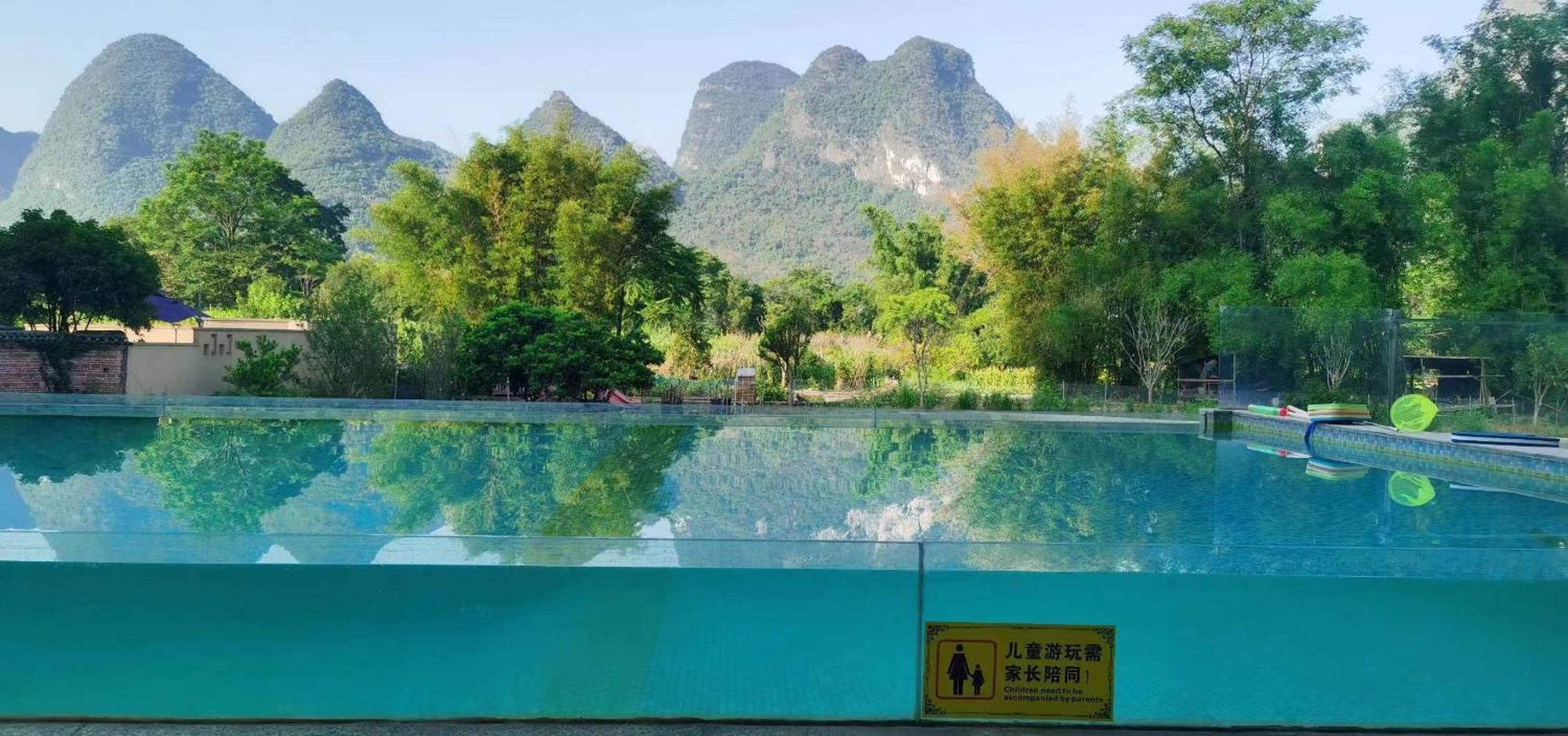 Yangshuo Fortune Lake Inn- One Way Free Pick Up From Airport Or Ts Over 3 Nights Esterno foto